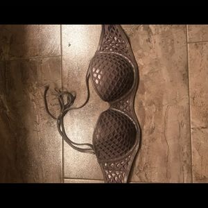 Victoria Secret bandeau bikini 34B. Small bottom
